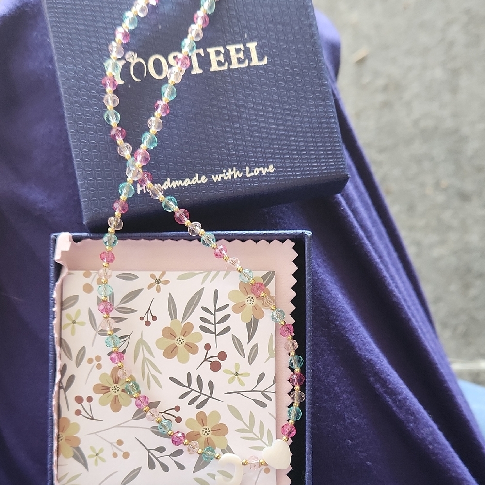 Colorful Beaded Necklace by Yoosyeel